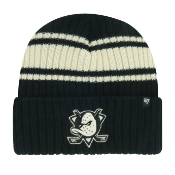 Anaheim Ducks téli sapka Harbor Stripe 47 Cuff Knit Black