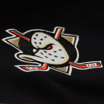 Anaheim Ducks férfi kapucnis pulóver Courtside Fleece Button Front Current Logo