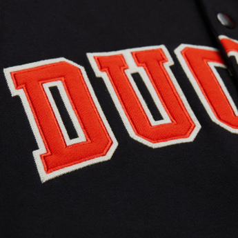 Anaheim Ducks férfi kapucnis pulóver Courtside Fleece Button Front Current Logo