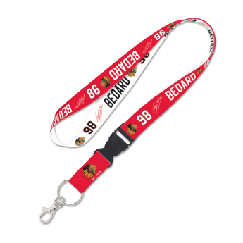 Chicago Blackhawks nyakú kulcstartó Connor Bedard buckle 1