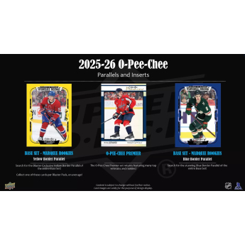NHL dobozok NHL hokikártyák 025-26 Upper Deck O-Pee-Chee Blaster Box