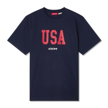 Jégkorong képviselet férfi póló USA Flag navy