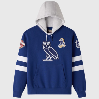 Toronto Maple Leafs férfi kapucnis pulóver OVO blue