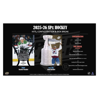 NHL dobozok NHL hokikártyák 2025-26 Upper Deck SPx Hockey Hobby Box