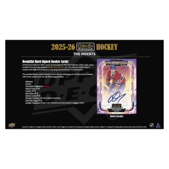 NHL dobozok NHL hokikártyák 2025-26 Upper Deck O-Pee-Chee Platinum Hobby Box