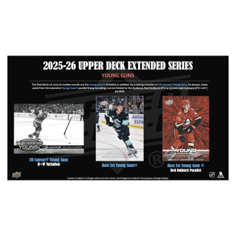 NHL dobozok NHL hokikártyák 2025-26 Upper Deck Extended Series Hobby box