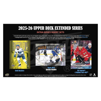 NHL dobozok NHL hokikártyák 2025-26 Upper Deck Extended Series Hobby box