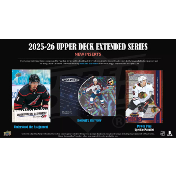 NHL dobozok NHL hokikártyák 2025-26 Upper Deck Extended Series Hockey Blaster Box