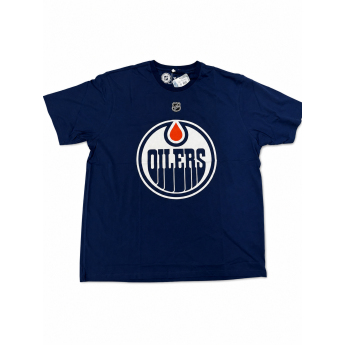 Edmonton Oilers férfi póló NHL Iconic Name & Number Graphic