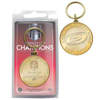 Carolina Hurricanes kulcstartó NHL 2026 Stanley Cup Champions Bronze Coin Key Chain