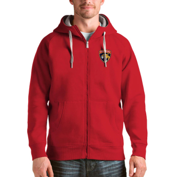 Florida Panthers férfi kapucnis pulóver Antigua Logo Victory Full-Zip red