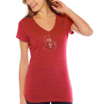 Ottawa Senators női póló red Sequin Logo