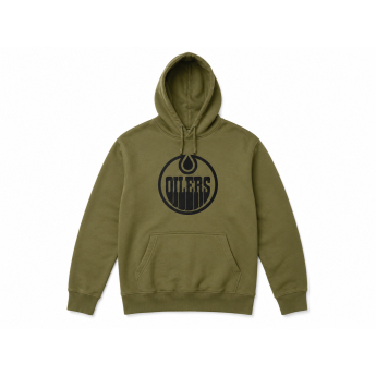 Edmonton Oilers férfi kapucnis pulóver NHL Military green