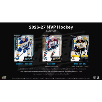 NHL termékek NHL hokikártyák 2026-27 Upper Deck MVP Hockey Hobby Box