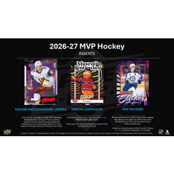 NHL termékek NHL hokikártyák 2026-27 Upper Deck MVP Hockey Hobby Box