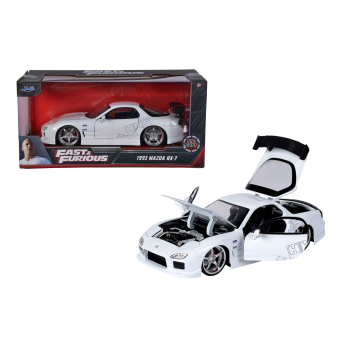 autó és motor modellek model 1/24 Fast & Furious Mazda RX-7 White