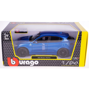 autó és motor modellek model 1/24 Alfa Romeo Stelvio Q4 Quadrifoglio blue