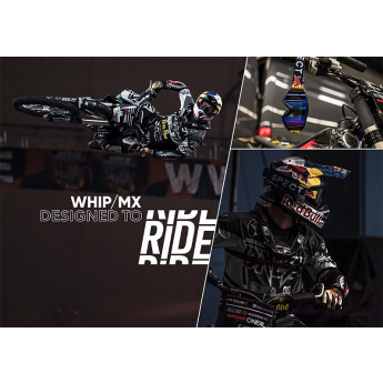 Red Bull Racing motokrossz szemüveg WHIP, white with clear glass