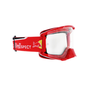 Red Bull Racing motokrossz szemüveg STRIVE red with clear glass