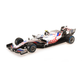 Model Minichamps Haas F1 Team VF-21 Mick Schumacher 1:18 Belgium GP 2021