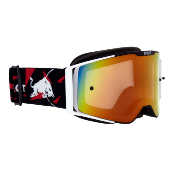 Red Bull Racing motokrossz szemüveg TORP, black and white with red glass
