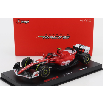 Model Scuderia Ferrari SF-23 BBurago #55 Sainz Las Vegas 2023 1:43 Signature