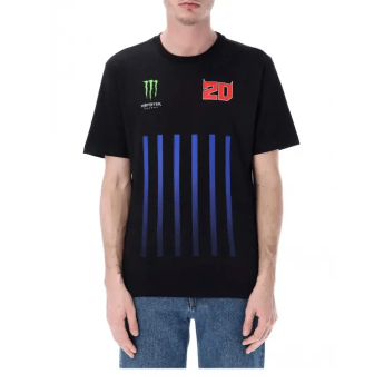 Fabio Quartararo férfi póló Monster Energy Stripes black 2026