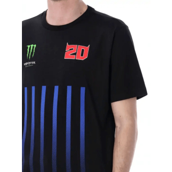 Fabio Quartararo férfi póló Monster Energy Stripes black 2026