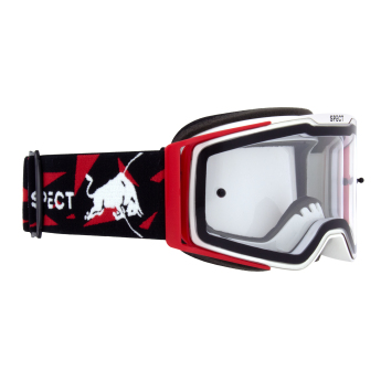 Red Bull Racing motokrossz szemüveg TORP white and red with clear glass