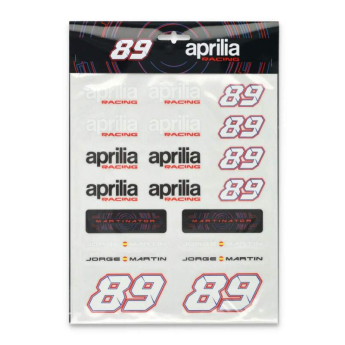 Velké balení samolepek Jorge Martin - Aprilia A4