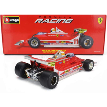 autó és motor modellek model 1/18 Ferrari F1 312T4 1979 Monaco GP J. Scheckter