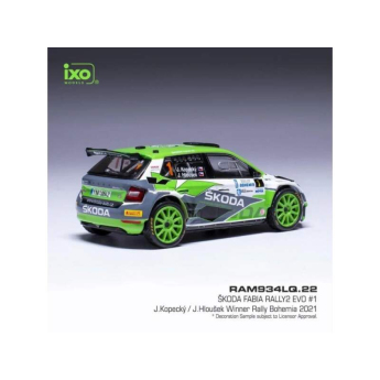 autó és motor modellek modell 1/43 Škoda Fabia Rally2 EVO - Rally Bohemia 2021 #1 Kopecky