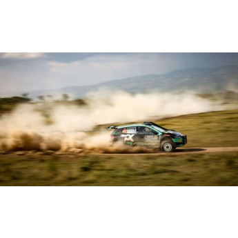 autó és motor modellek modell 1/43 IXO Škoda Fabia Rally2 #22 Greensmith/Andersson WRC Safari Rallye Kenia 2024