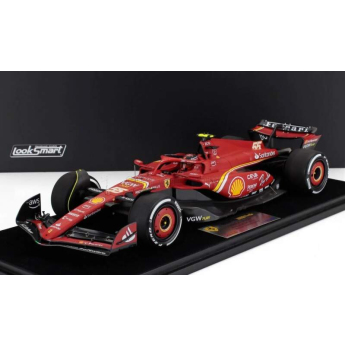 autó és motor modellek model 1/18 LookSmart Scuderia Ferrari SF-24 C. Sainz Australia GP 2024 Winner