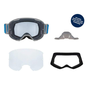 Red Bull Racing motokrossz szemüveg STRIVE S, dark blue with clear glass