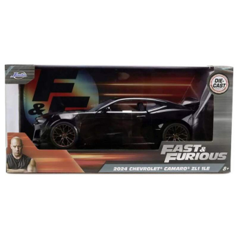 autó és motor modellek model 1/24 Chevrolet Camaro 2024 ZL1 1LE Black - Fast & Furious