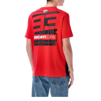 Marc Marquez férfi póló small logo in the middle red 2026