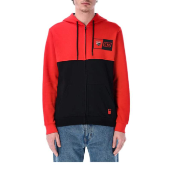 Marc Marquez férfi kapucnis pulóver logo 93 black-red 2026