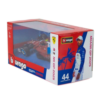 autó és motor modellek modell 1/43 Scuderia Ferrari SF-25Lewis Hamilton #44 Miami GP 2025