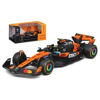 Model McLaren F1 MCL39 BBurago #4 Lando Norris 2025 1:43 Signature