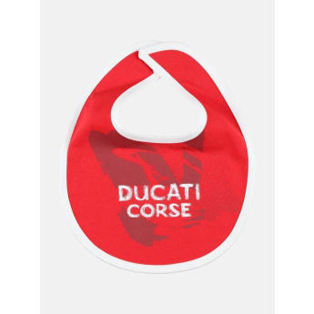 Ducati Corse gyerek nyálazó előke inscription red 2026