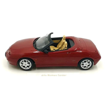 autó és motor modellek model 1/18 Alfa Romeo Spider 1999 red