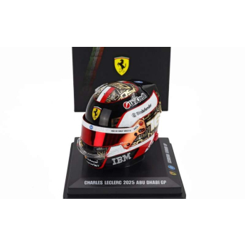 autó és motor modellek sisak modellje 1:5 Charles Leclerc - SF Abu Dhabi 2025