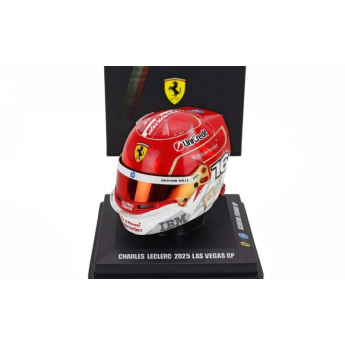 autó és motor modellek sisak modellje 1:5 Charles Leclerc - SF Las Vegas 2025
