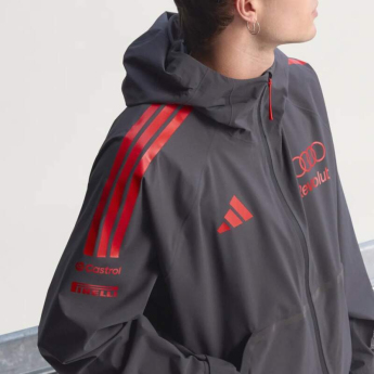 Audi F1 férfi kapucnis kabát Mechanics Rain grey F1 Team 2026