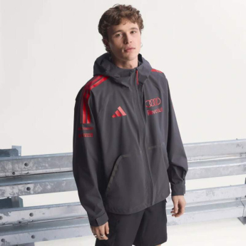 Audi F1 férfi kapucnis kabát Mechanics Rain grey F1 Team 2026