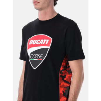 Ducati Corse férfi póló camu logo black
