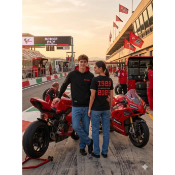 Ducati Corse férfi póló 100th years black