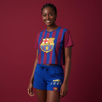 FC Barcelona női pizsama Short Stripe
