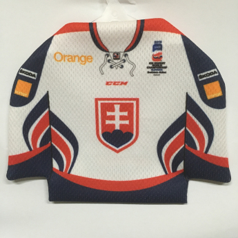 Jégkorong képviselet mini dressz az autóba Slovakia Ice Hockey Team White